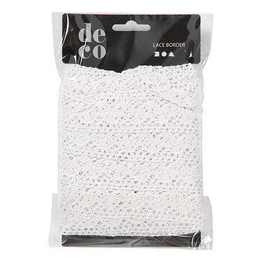 Creativ company http: www.cchobby.nl gehaakt-kanten-lint-b-30-mm-wit-10-m-1-rol