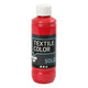 Creativ company textile color dekkende textielverf - rood, 250ml