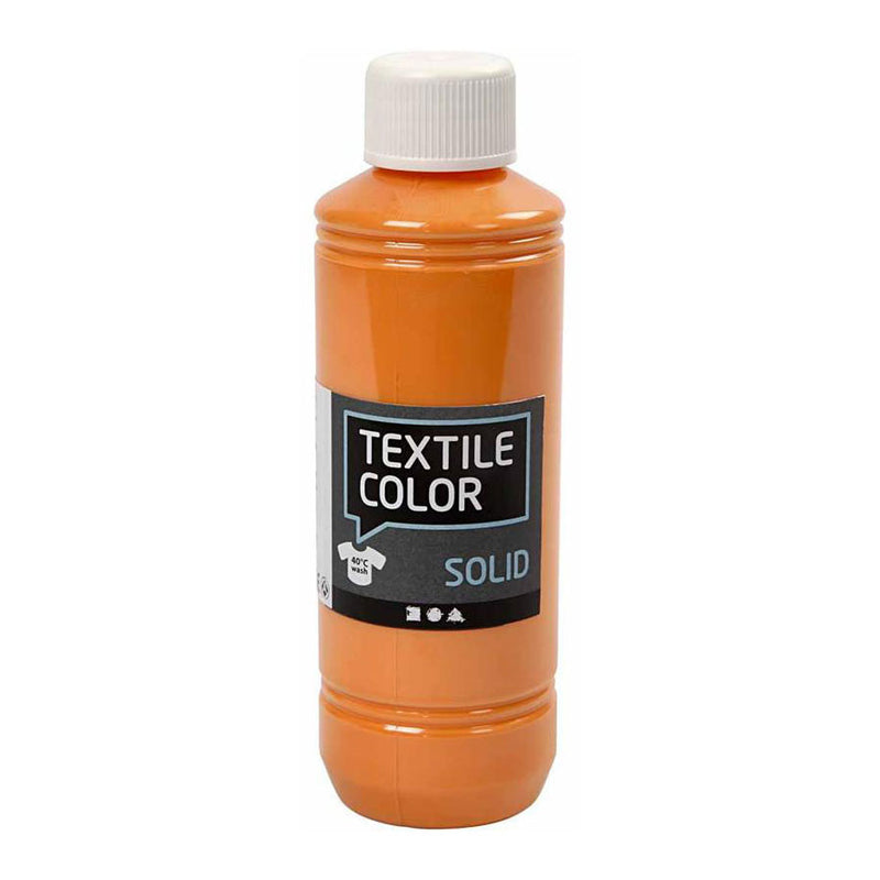 Load image into Gallery viewer, Creativ company textile color dekkende textielverf - oranje, 250ml
