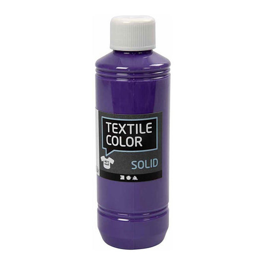 Creativ company textile color dekkende textielverf - paars, 250ml