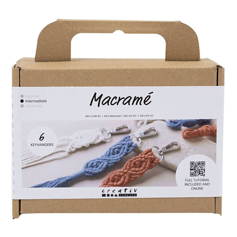 Cargue la imagen en el visor de la galería, Creativ company mini hobbyset macrame sleutelhangers
