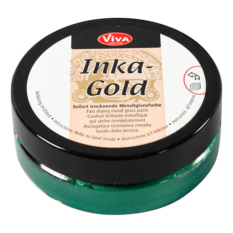 Load image into Gallery viewer, Creativ company inka-gold glanswax - emerald, 50ml

