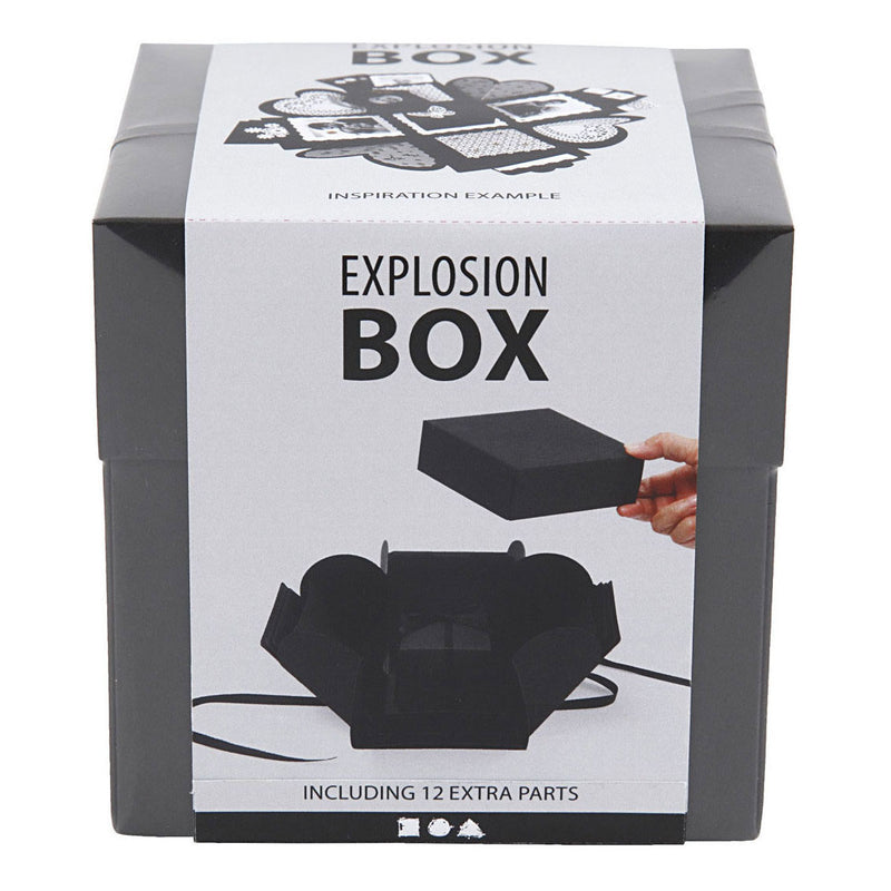 Load image into Gallery viewer, Creativ company explosion box geschenkdoos zwart set
