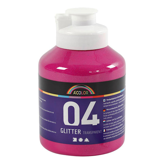 Creativ company https: www.cchobby.nl acrylverf-met-glitters-roze-500-ml-1-fles
