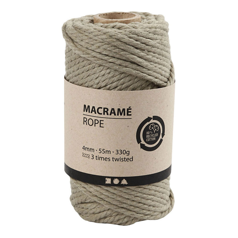 Load image into Gallery viewer, Creativ company macrame koord mosgroen, 55m
