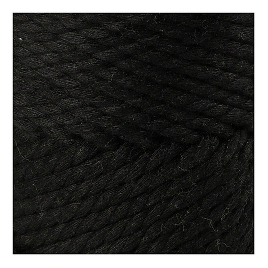 Creativ company macrame koord zwart, 55m