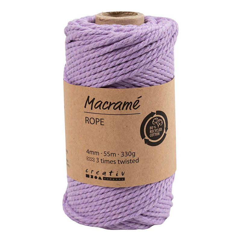 Load image into Gallery viewer, Creativ company macrame koord paars, 55m
