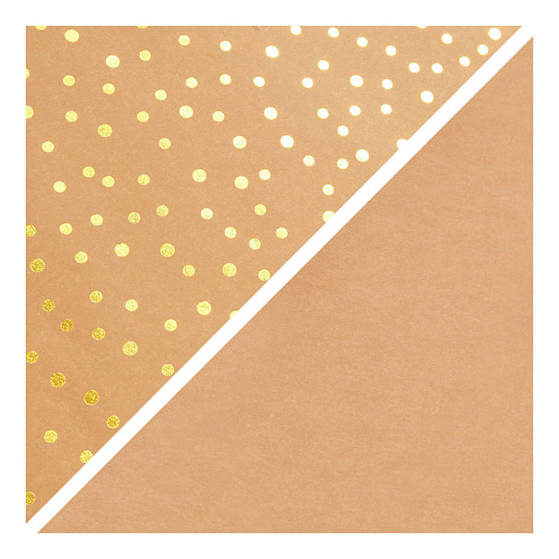 Load image into Gallery viewer, Creativ company faux leather papier bruin met stippen, 1m
