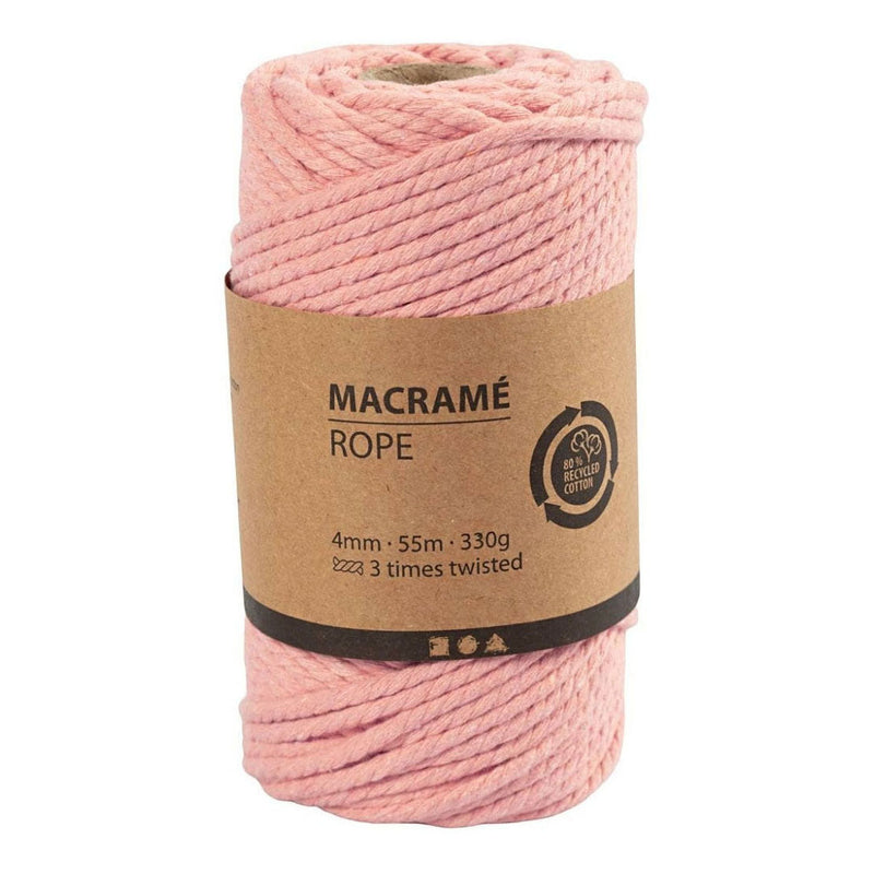 Load image into Gallery viewer, Creativ company macrame koord roze, 55m
