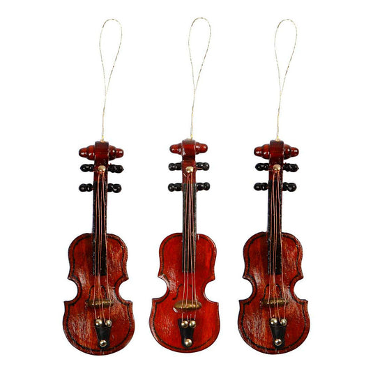 Creativ company hanger houten viool klein, 12st.