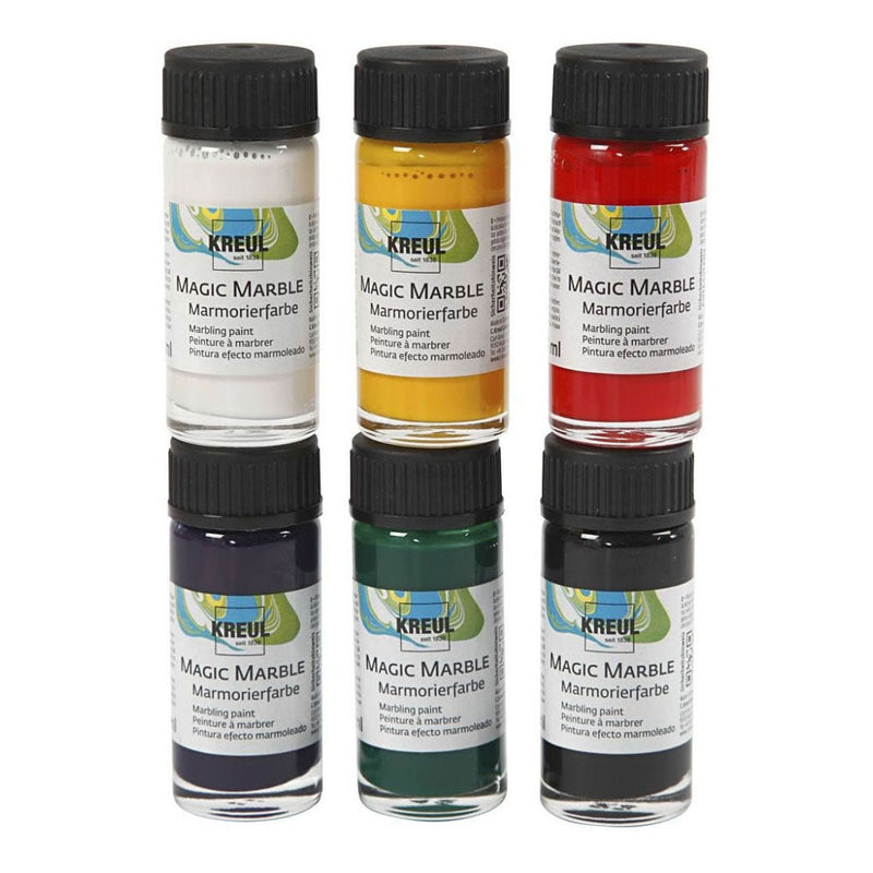 Afbeelding laden in galerijviewer, Creativ company http: www.cchobby.nl magic-marble-verf-standaardkleuren-6x20-ml-1-doos
