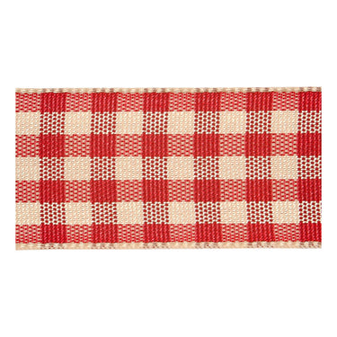 Creativ company https: www.cchobby.nl geruit-lint-b-20-mm-antiek-rood-wit-25-m-1-rol