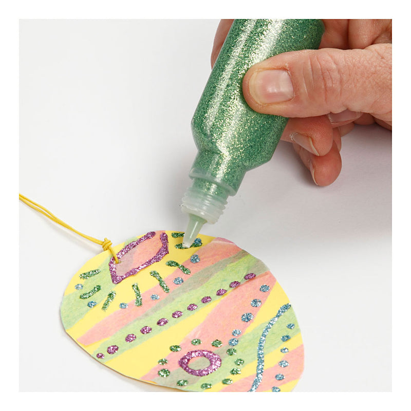 Laden Sie das Bild in Galerie -Viewer, Creativ company glitterlijm diverse kleuren, 12x25ml
