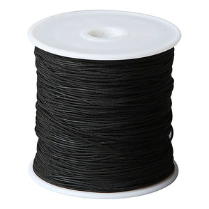 Creativ Company Polyester koord dikte 0,8 mm zwart 50 m 1 rol