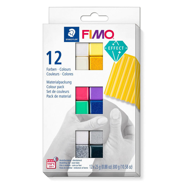 Afbeelding laden in galerijviewer, Creativ company fimo effect boetseerklei diverse kleuren, 12x25gram
