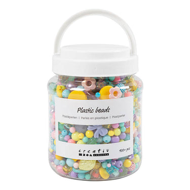 Creativ company https: www.cchobby.nl plastic-kralen-d-5-35-mm-gatgrootte-1-8-mm-ca-900-stuk-diverse-kleuren-700-ml-1-doosje