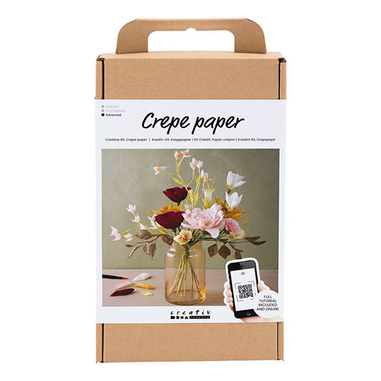 Creativ company hobbyset crepepapier bloemen boeket