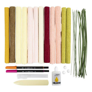 Creativ company hobbyset crepepapier bloemen boeket