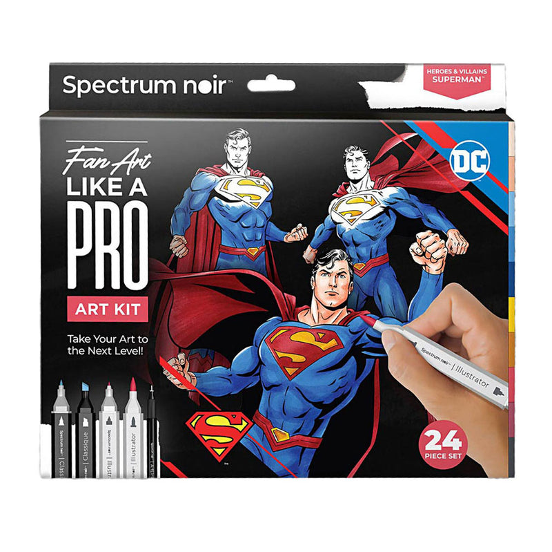 Load image into Gallery viewer, Creativ company hobbyset illustratie stripboekhelden superman kleurset
