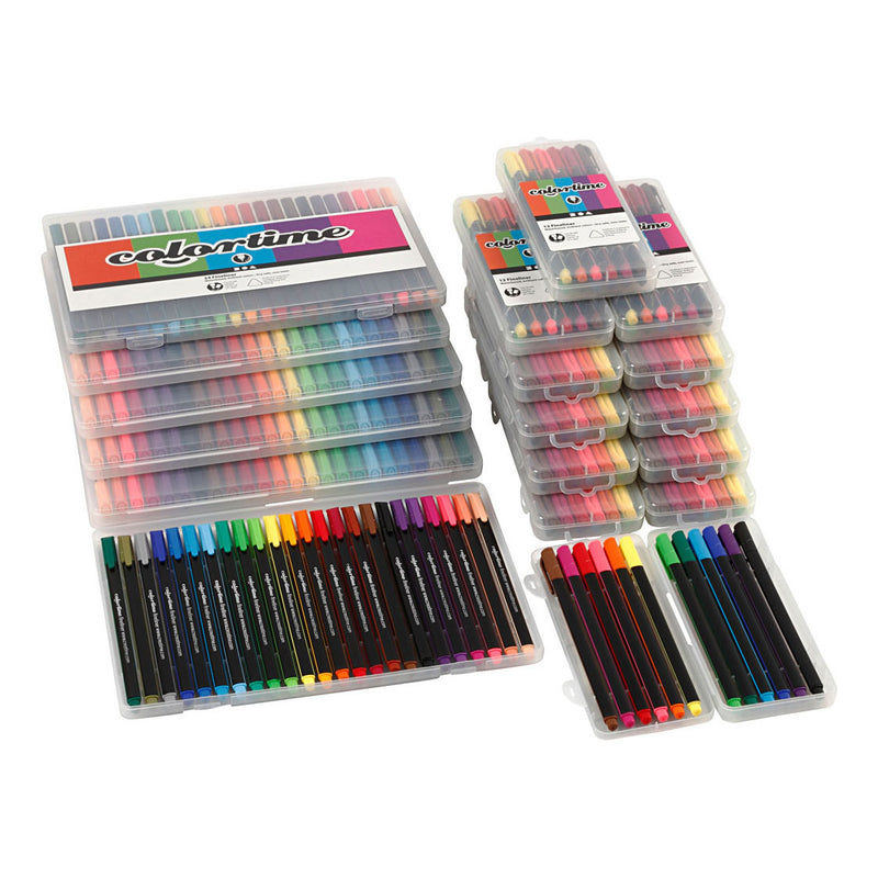 ギャラリービューアに画像をロードする, Creativ company colortime fineliners diverse kleuren, 18 pakken
