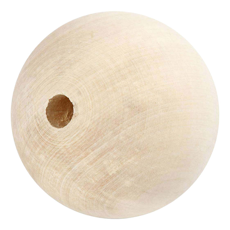 Load image into Gallery viewer, Creativ company houten kraal 80mm gatgrootte 8mm
