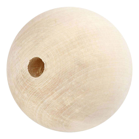 Creativ company houten kraal 80mm gatgrootte 8mm
