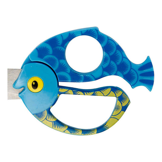 Creativ company fiskars kinderschaar met dierenmotief vis - 13cm