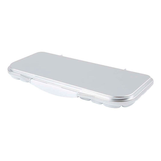 Creativ company http: www.cchobby.nl schilderspalet-met-deksel-afm-27x12-7x2-3-cm-zilver-wit-1-stuk