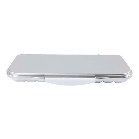 Creativ company http: www.cchobby.nl schilderspalet-met-deksel-afm-27x12-7x2-3-cm-zilver-wit-1-stuk