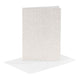 Creativ company kaarten en enveloppen 10,5x15cm glitter wit - 4st.