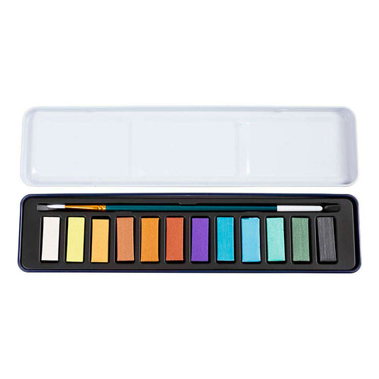 Creativ company aquarelset metallic kleuren - 12 kleuren