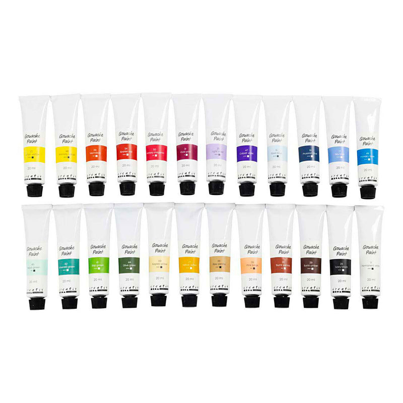 Load image into Gallery viewer, Creativ company gouacheverf diverse kleuren - 24x20ml.
