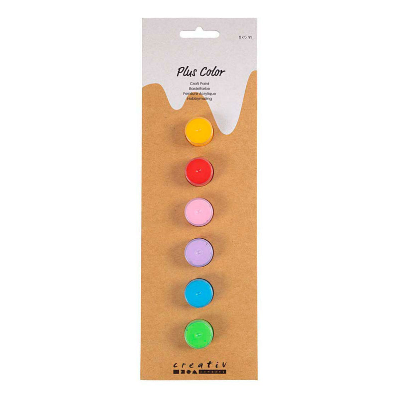 Load image into Gallery viewer, Creativ company plus color acrylverf kleurrijk - 6x5ml.
