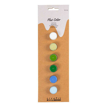 Creativ company plus color acrylverf blauw en groen harmonie - 6x5ml.