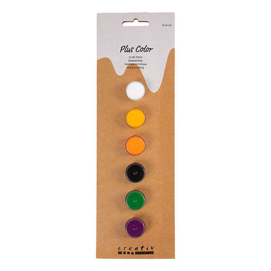 Creativ company plus color acrylverf halloweenkleuren - 6x5ml.
