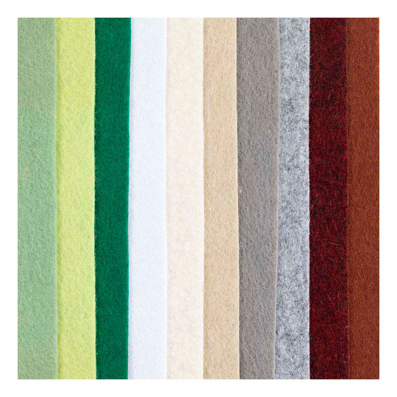 Afbeelding laden in galerijviewer, Creativ company hobbyvilt a4 dikte 2mm naturel kleuren - 10st.
