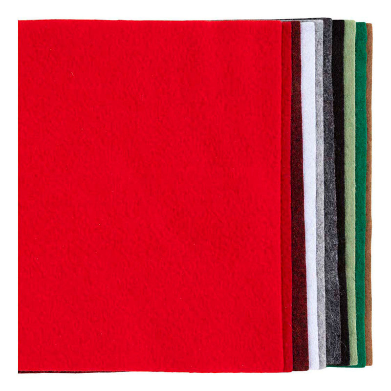 Load image into Gallery viewer, Creativ company hobbyvilt a4 dikte 2mm kerst kleuren - 10st.
