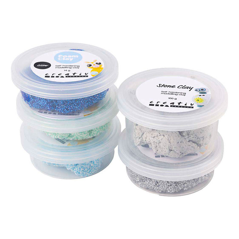Afbeelding laden in galerijviewer, Creativ company stone clay mix blauw en groen harmonie
