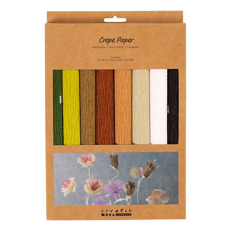 Chargez l'image dans la visionneuse de la galerie, Creativ company crepepapier naturel - 8st.
