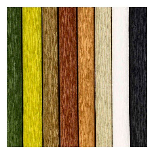 Creativ company crêpepapier, vel 25x60 cm, crêpe-verhouding: 180%, 105 gr, naturel, 8 vel 1 doos
