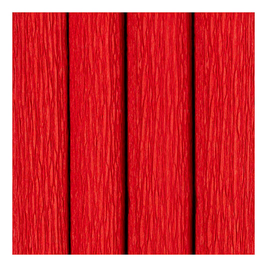 Creativ company crêpepapier, vel 25x60 cm, crêpe-verhouding: 180%, 105 gr, rood, 4 vel 1 doos