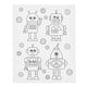 Creativ company schildercanvas met print robots - 24x30cm