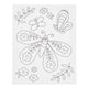 Creativ company schildercanvas met print grote vlinder - 24x30cm