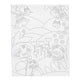 Creativ company schildercanvas met print bloemenlandschap - 24x30cm
