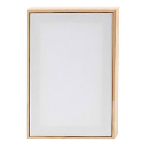 Creativ company gespannen canvas met lijst 280gr. 15,8x23,8cm - wit