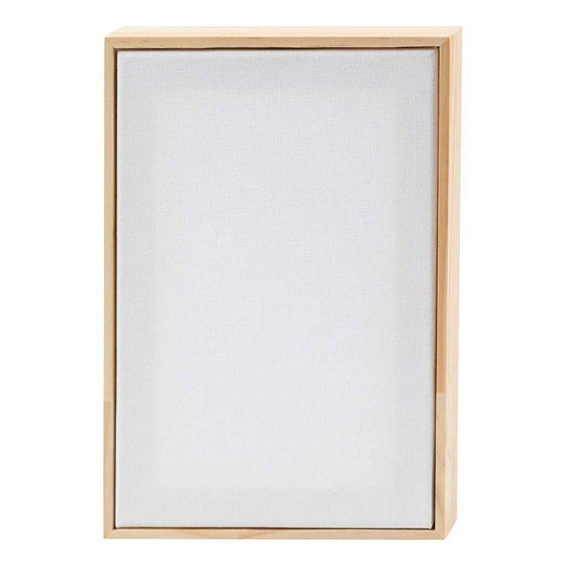 Load image into Gallery viewer, Creativ company gespannen canvas met lijst 280gr. 15,8x23,8cm - wit
