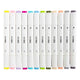 Creativ company tekenstift lijndikte 1+8mm pastelkleuren - 12st.