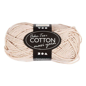 Creativ company katoengaren afm 8 8 l: 80-85 m zandkleur - 50gr.