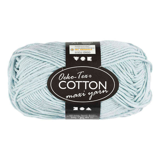 Creativ company katoengaren afm 8 8 l: 80-85 m zacht blauw - 50gr.