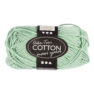 Creativ company katoengaren afm 8 8 l: 80-85 m mint groen - 50gr.